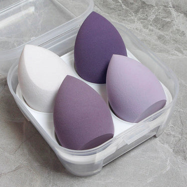 4pc Makeup Blender Sponge Set Purple